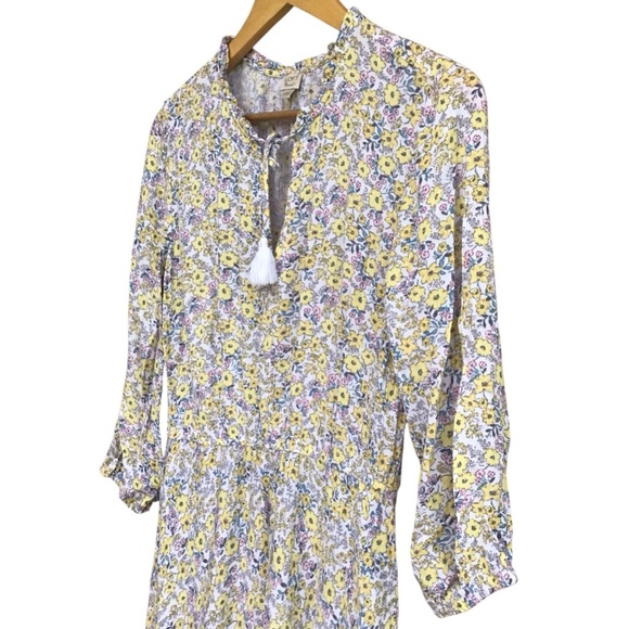 Loft Beach Floral Tassel Tie Dress NEW - Picture 6 of 9